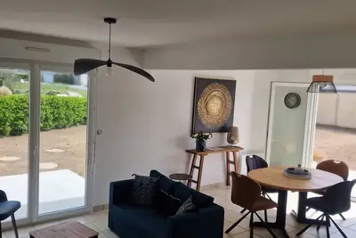 Image de Theven Mor, maison à 700 m plage des Amiets, jardin clos