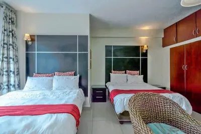 Cozy and spacious beachfront apartment at Durban South Beach