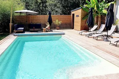 Image de Villa Au bois joli\nfamille, piscine et vignobles \n4 chambres\n4 kms de Bergerac.