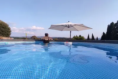 Image de Maison de vacances privée avec piscine privée, Wifi, Tv, patio, vue panoramique, parking