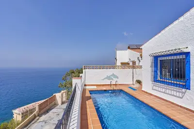 Image de Maison de vacances 'Casa Vistamar' avec vue sur la mer, piscine privée et Wi-Fi