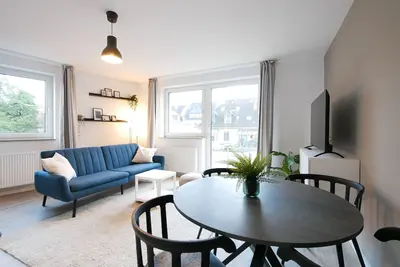 Image de 75m², central, balcony, kitchen, own car park