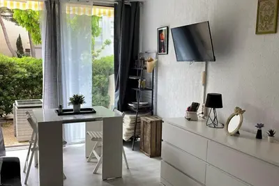 Image de Palais de la Mer  4 Couchages, Jardin privatif, climatisation, Parking, Proche Plage