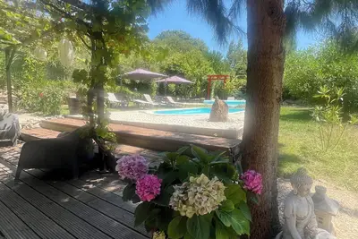 Image de Holiday apartment 4+2p with lots of privacy on top of a hill with pine tree view