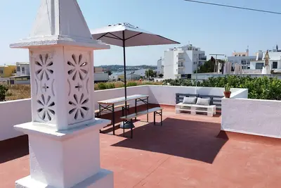 Casa pôr do sol