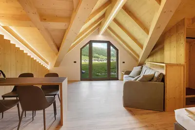 Image de Studio 'Agriturismo Bosco D'oro 5' avec vue montagne, jardin partagé et Wi-Fi