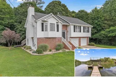 Image de Modern Lake Home with Private Boat Dock with two story Party Deck in Gainesville