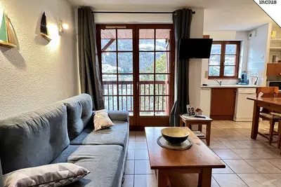 Image de T2 bis 40m2 5p. Vue. Balcon. Parking. Piscine été.