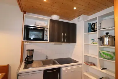 Image de À 100m des pistes de ski, 4ème étage, balcon, télévision, casier à ski, 37m², Tignes