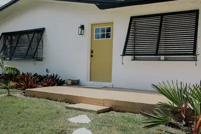 Image de One block from the beach, our modern home is your perfect, relaxed getaway.