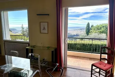 Maison sur les Hauteurs de Nice au Calme Avec vue mer