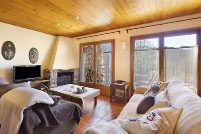 Image de \"Mas Cal Gintó\" avec vue sur les montagnes, terrasse privée et Wi-Fi