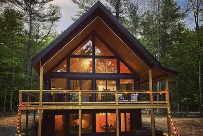 Modern Amenity A-Frame Cabin