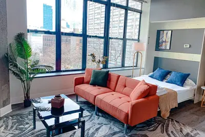 Image de McCormick Place Cozy Studio Sleeps 4 with Gym & Opt Parking Near Soldier Field