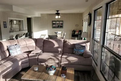 Cozy three bedroom two bath home overlooking the lake with breathtaking views