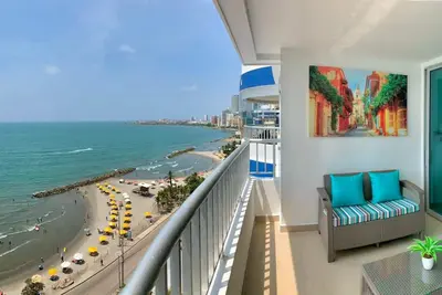 Image de 2p1-Al2 Apartamento Frente Al Mar Con Aire Acondicionado Y Wifi