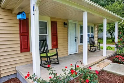 Parkside Retreat | 3 Beds & Porch - Park Across St, Huge Backyard!