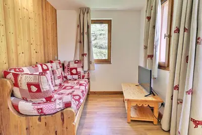 Sublime Appartement 2 pièces cabine pour 6 personnes - La Tania, skis aux pieds