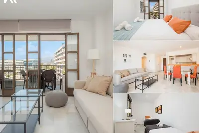Grand appartement de vacances, terrasse et parking privé, Puerto Banús, Marbella