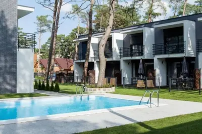 Image de Maisons mitoyennes, piscine extérieure, Pobierowo