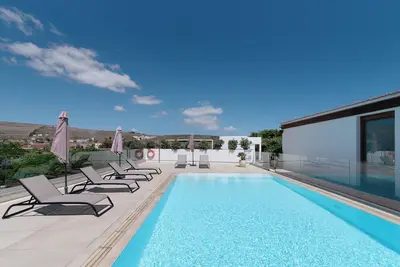 Image de Maison de vacances 'Cala - Finca La Suerte Grande' avec vue sur les montagnes et Wi-Fi