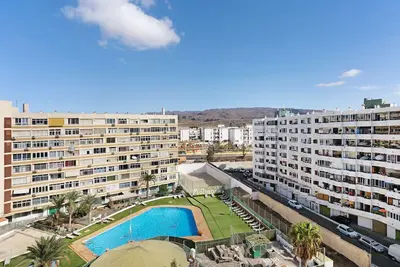 Appartement de vacances \"Los Molinos 735\" avec vue sur la mer, piscine partagée et Wi-Fi