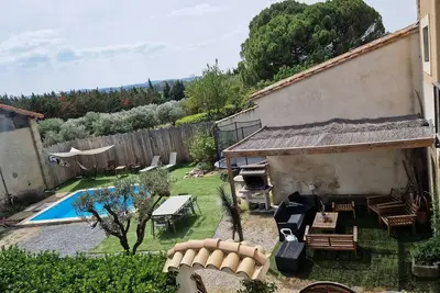 Image de Loft Chocolatine piscine et trampoline, hameau de Carcassonne