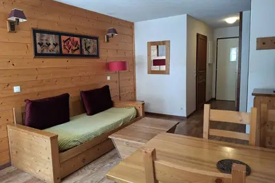 Image de Studio 4 pers avec balcon et parking, Brides-les-Bains