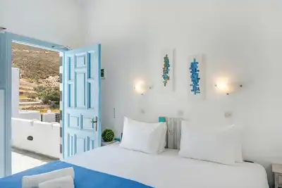 Maison de vacances 'Pico Bello Patmos 24' avec vue sur les montagnes, Wi-Fi et climatisation