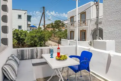 Maison de vacances 'Pico Bello Patmos 26' avec vue sur les montagnes, Wi-Fi et climatisation