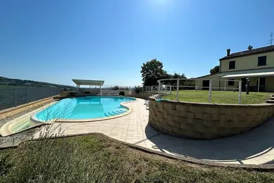 Image de New! Cottage on the hill. With swimming pool a few km from the sea.