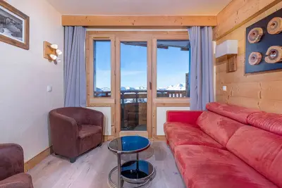 Image de Appartement 3 pièces, 6 pers, balcon Sud-Ouest, proche pistes