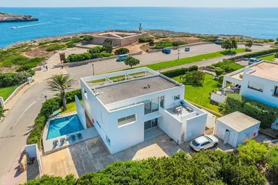 Image de Maison de vacances 'Es Forti 52' avec vue sur la mer, piscine privée et Wi-Fi