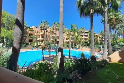 Beach escape 3 bed apartment located frontline beach San Pedro, Marbella