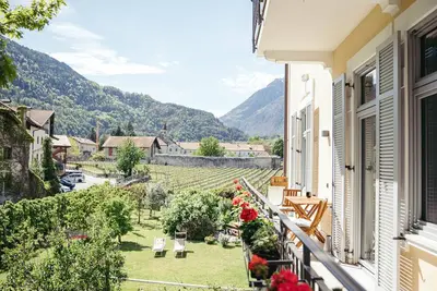 Image de Appartement de vacances 'Freienfeldhof Elstar' avec vue sur la montagne, jardin commun et Wi-Fi