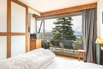 Image de Sublime appt 4/6 pers au pied des pistes, balcon vue montagne