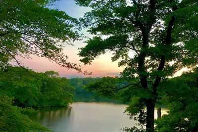 Peaceful private retreat on pond, minutes from Falmouth and Woods Hole.