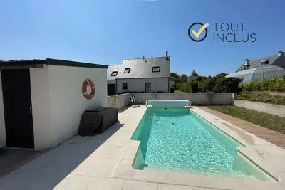 Ty Kreizh - Maison neuve avec piscine proche mer