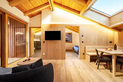 Image de Appartement 'Huetterhof Herbischt' avec vue sur les montagnes, terrasse privée et Wi-Fi