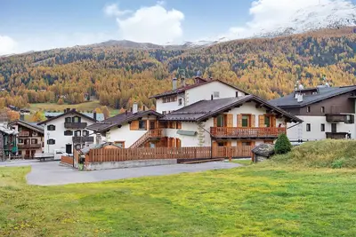 Image de Appartement 'Baita Lorella Appartamento 8' avec vue sur la montagne, terrasse partagée et Wi-Fi
