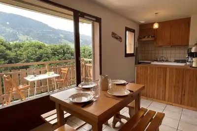 Image de Charmant studio à Praz-Sur-Arly pour 5 pers. proche ski et lac, parking et casier à ski inclus