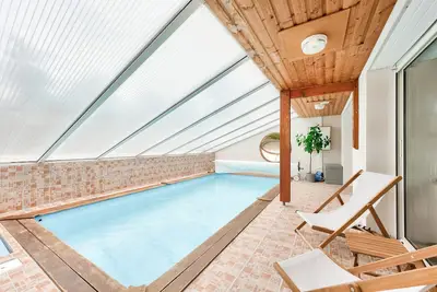Image de À 600m de la plage, maison pour 6 avec piscine