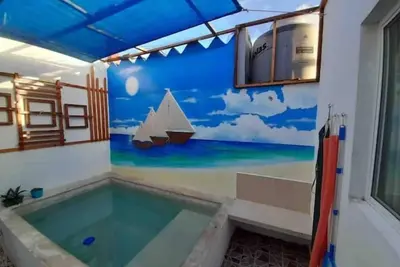 Image de Cool Casa Azul 4, Alberca a 4 Cuadras de la Playa.