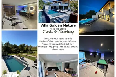 Image de Villa privée 230m2/ Piscine débordement/Jacuzzi-Sauna/Jeux - Pétanque Strasbourg