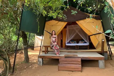 Eco Tented Beachside Camping in Yala Dunes