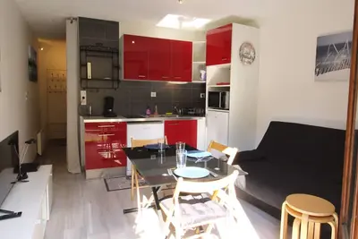 Image de Studio Cabine Rdc pour 2/3 Pers avec Jardin, Parking, Ll, Lv, Wifi - Proche Thermes et Télécabine