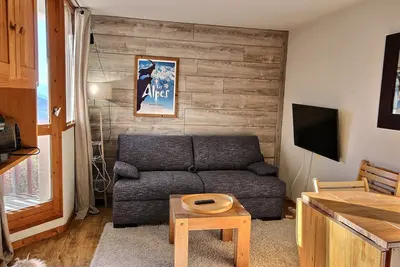 Charmant 2 pièces avec balcon, proche pistes et commerces à Vallandry