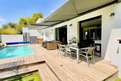 Image de magnifique Villa 150 m2, 3 chambres, piscine, au calme absolu