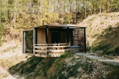 Image de Cabin with panoramic views and hot tub