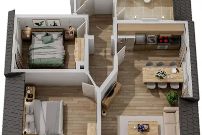 Image de Smart Resorts - Haus Topas - Ferienwohnung 303 mit 2 Schlafzimmern, Max. 4 Personen - Smart Resorts